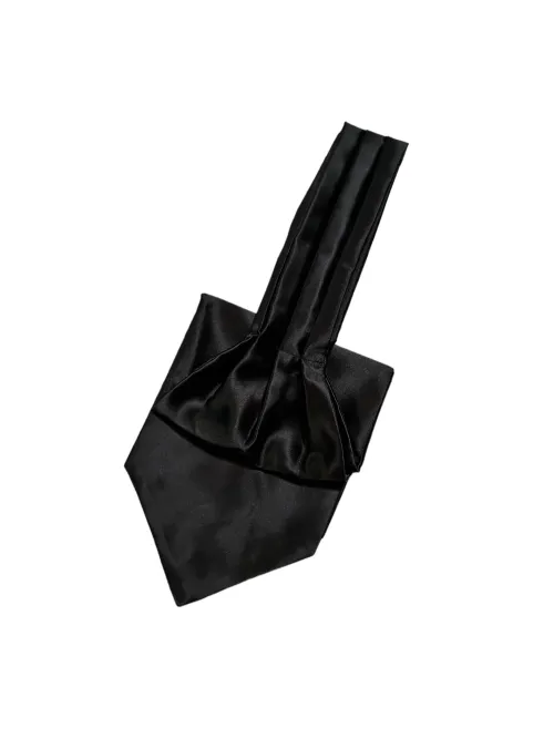 Ascot clasic matase naturala negru