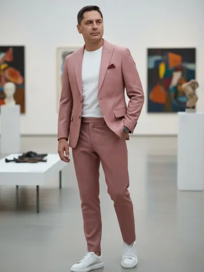 COSTUM CEREMONIE Bordo din Lana 100%