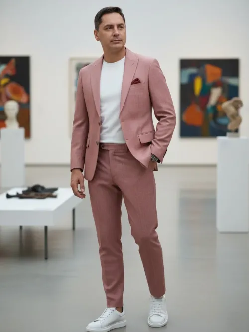 COSTUM CEREMONIE Bordo din Lana 100%