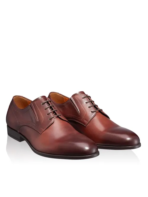 Pantofi Eleganti barbati maro din piele naturala